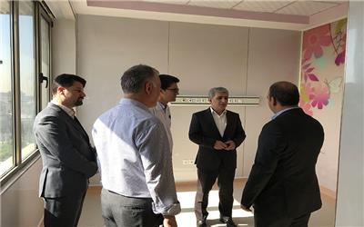 بازدید مدیرعامل بانک ملی ایران از بیمارستان بانک